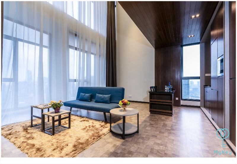 Expressionz Professional Suites By Mykey Kuala Lumpur Exterior photo A living room in a serviced apartment in China